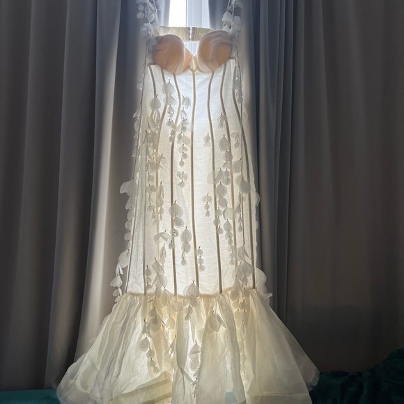 Zimmermann Botanica Petal Gown NWT Size 2 US 6-8 Medium White Floral Dress - Picture 3 of 14